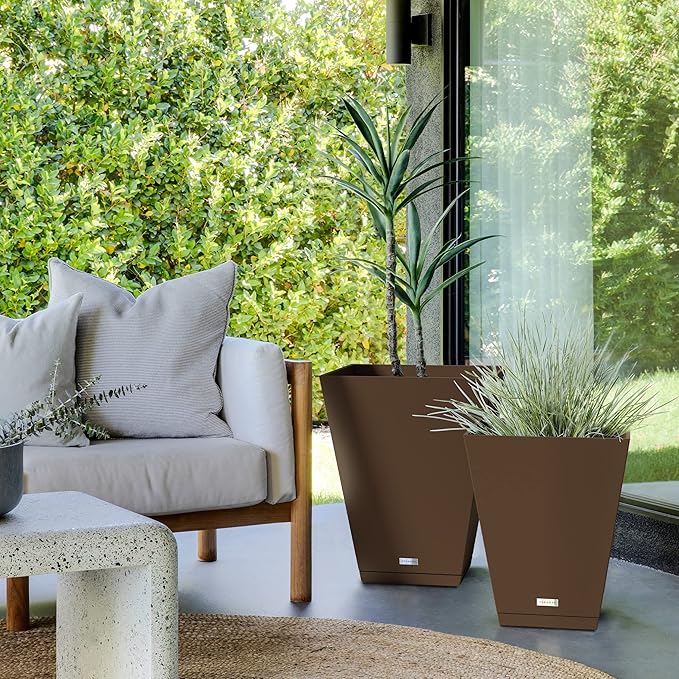 Veradek Nobleton Indoor/Outdoor Wide Square Planter