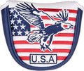 USA Flag and Eagle Golf Driver/Fairway Wood/Hybrid/Iron/Mallet Putter/Blade Putter Head Cover