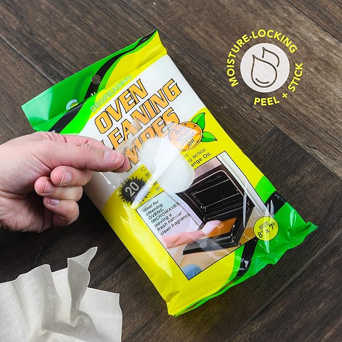 Cadie Degreasing Oven Cleaning Wipes 20 Wipes