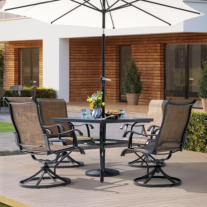 NUU GARDEN Outdoor Dining Set 5-Piece Patio Set