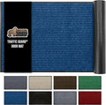 GORILLA GRIP Traffic Guard Door Mat, Heavy Duty Welcome Mats, Commercial Office Space Doormat, Waterproof, Fade Resistant, Strong Rubber Backing, Low Profile, Shoe and Boot Scraper, 35x23, Blue