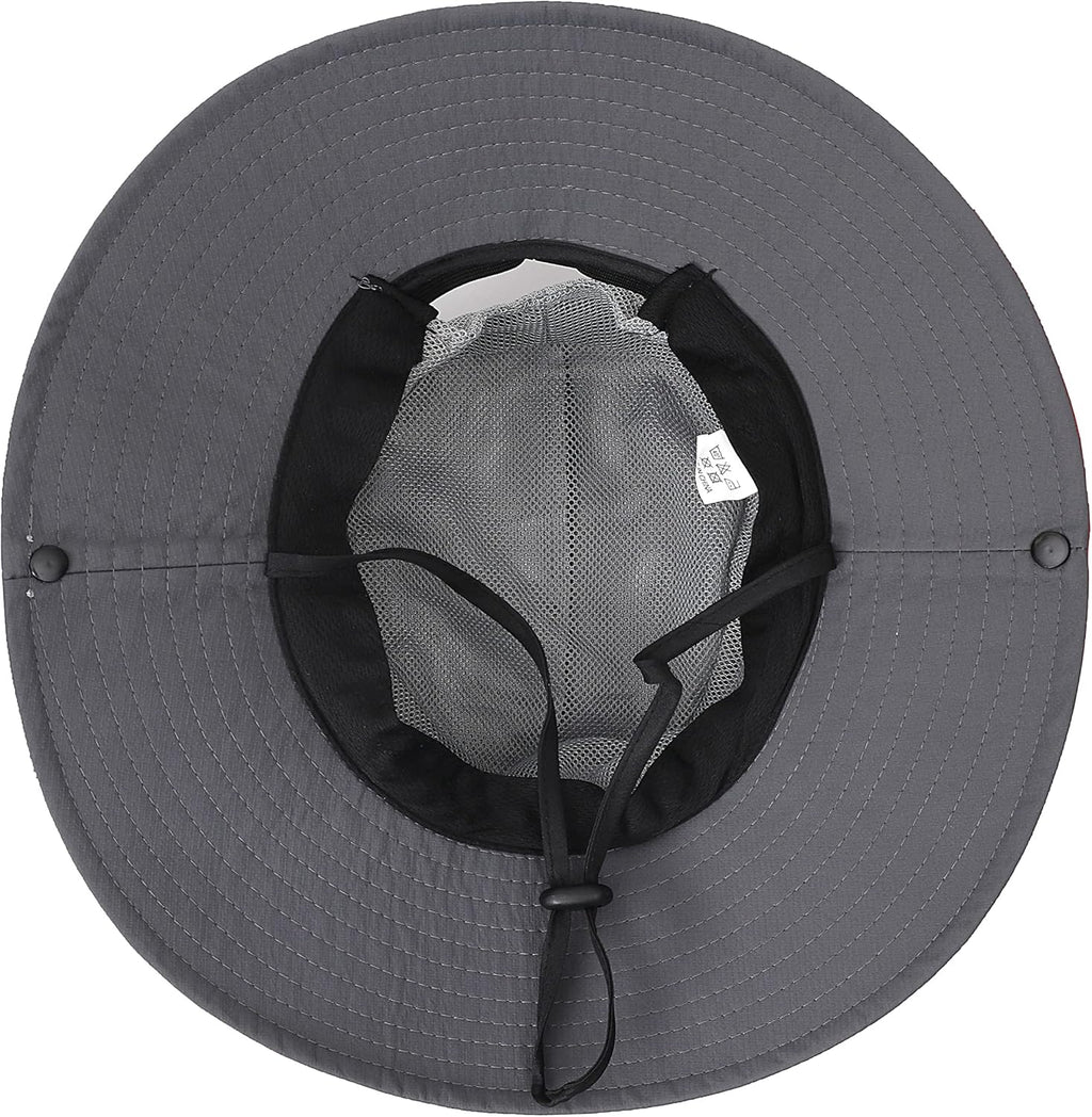 Womens Summer Sun Hat Beach Hat Wide Brim Outdoor UV Protection Hat Foldable Cool Mesh Ponytail Bucket Hat