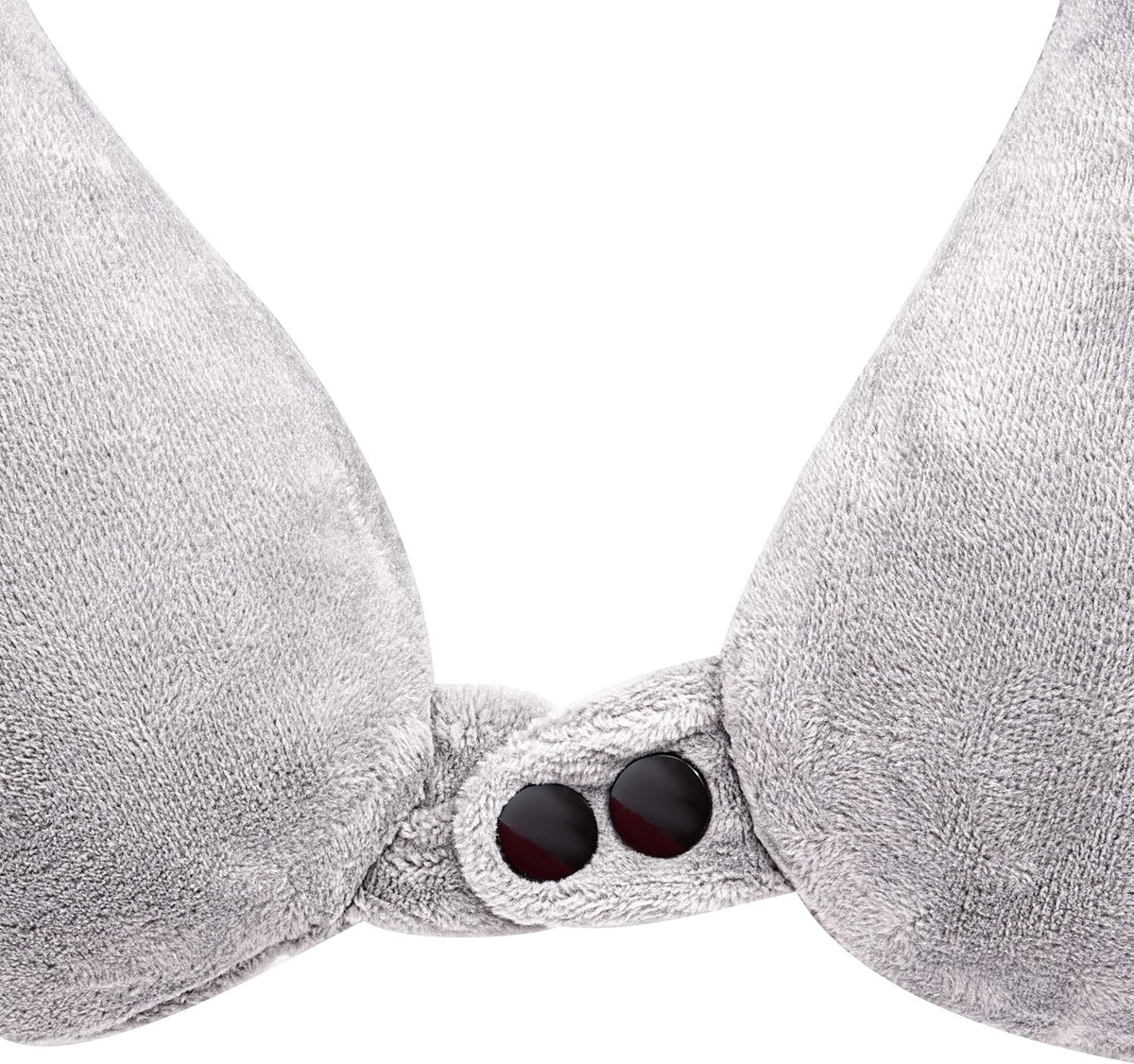 Inflatable Travel Neck Pillow: Extra-Soft, Cushion. For Airplanes, Trains, Cars, Portable Travel Accessory-With Carrying Pouch For cell phone and Passport Etc. (Grey)