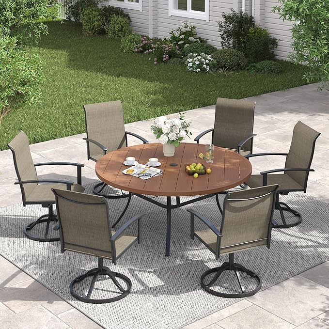 VICLLAX 50" Outdoor Round Patio Table